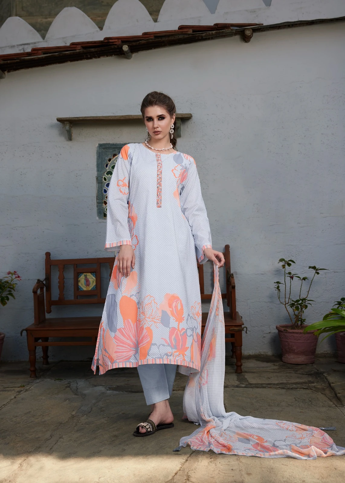 Prm Trendz Summer Cover Story Pure Lawn Cotton Wholesale Fancy Salwar Suit Catalog — Wholesale Salwar Suits, MPA wholesale from Surat - Gallery Image 4